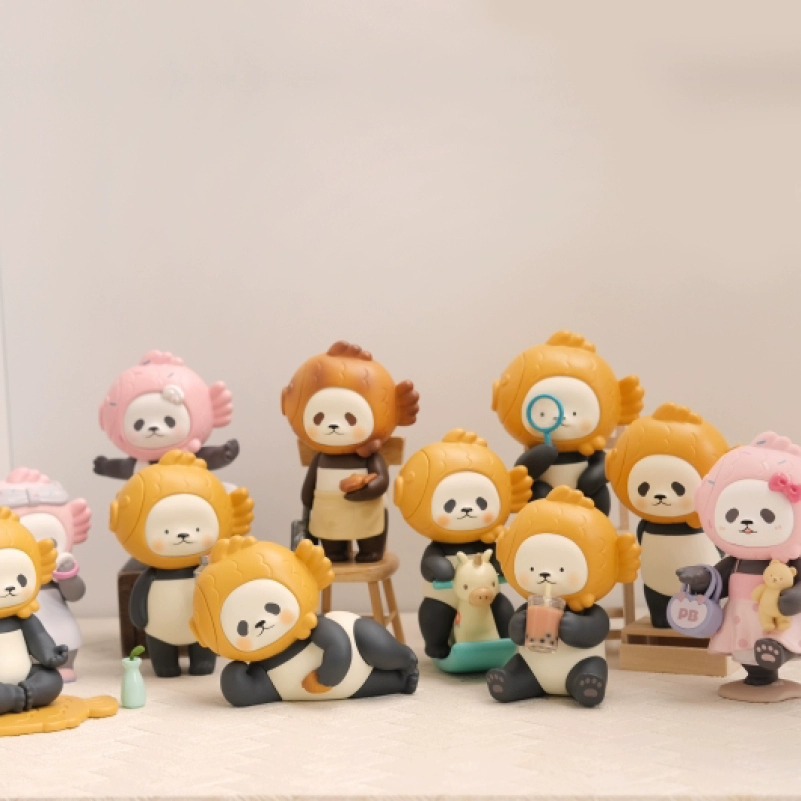 鲷鱼烧熊猫盲盒panpan白熊百货planetbear迷你mini稠鱼手办-阿里巴巴