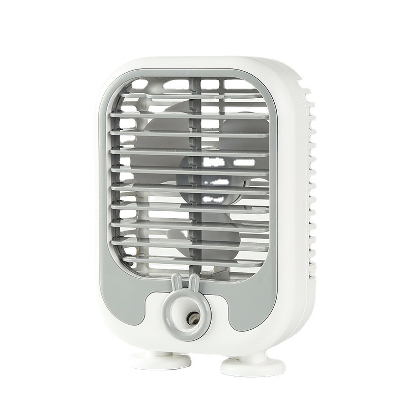 Creative Simple Air Cooler USB Spray Household Portable Charging Air Conditioner Fan Mini Desktop Spray Hydrating Fan