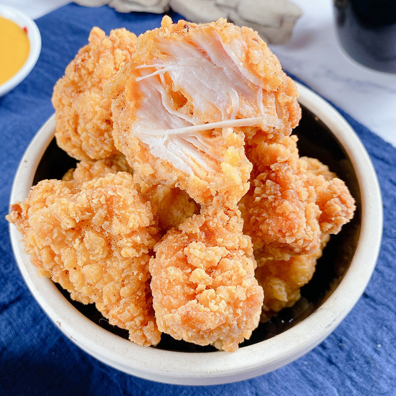 盐酥鸡块鸡米花半成品锅包肉批发干炸里脊零食小吃女生低脂解馋