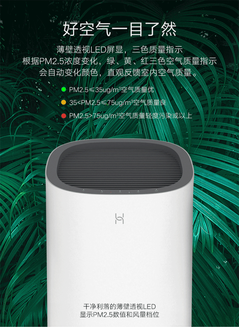 华为智选720全效空气净化器ep500家用负离子除甲醛菌适用二手烟
