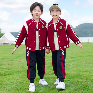 新款小学生校服春秋装儿童班服运动套装秋季潮酷幼儿园园服三件套