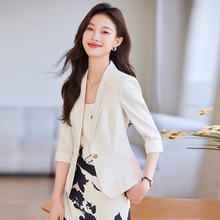 新款春季中袖职业装女套装韩版时尚修身西服律师教师金融西装制服
