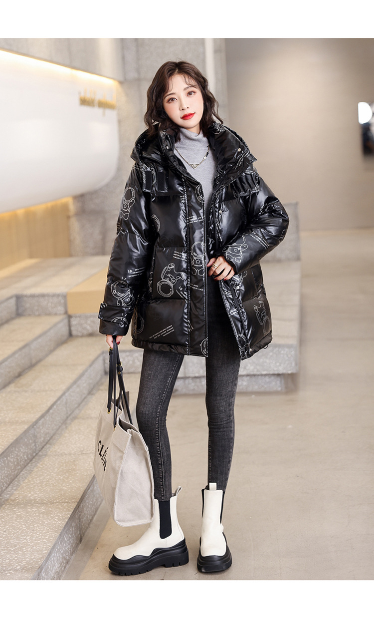 亮面棉衣棉服女短款棉袄冬装2021年新款高端小个子面包服外套冬天
