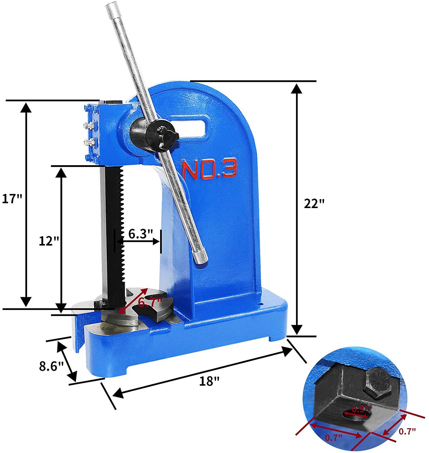 工厂直销出口专供手动压力机3t小型台式压床手扳机铅蛋轴承压入机