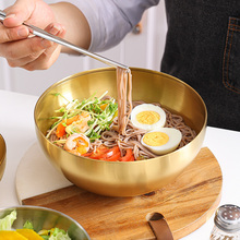 304不锈钢冷面碗商用大碗汤碗面条碗韩式拌饭碗家用高颜值沙以信