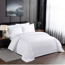 加厚星级床单酒店宾馆被套床上宿舍纯白色四件套枕套民宿洗浴