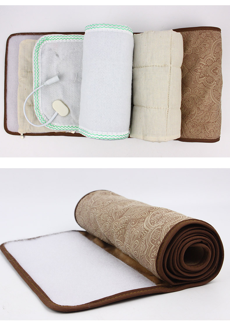 电加热艾灸护腰宝腰椎保暖垫热敷护腰垫批发艾绒暖腰护腰毯