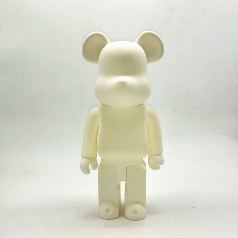 bearbrick400%积木熊暴力熊白模diy素材上色手办模型玩具摆件公仔