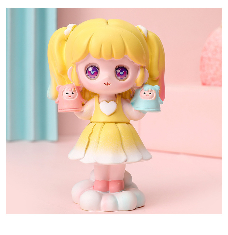 ins少女心萌趣可爱小公主手办车载摆件十二星座盲盒抽奖惊喜礼物