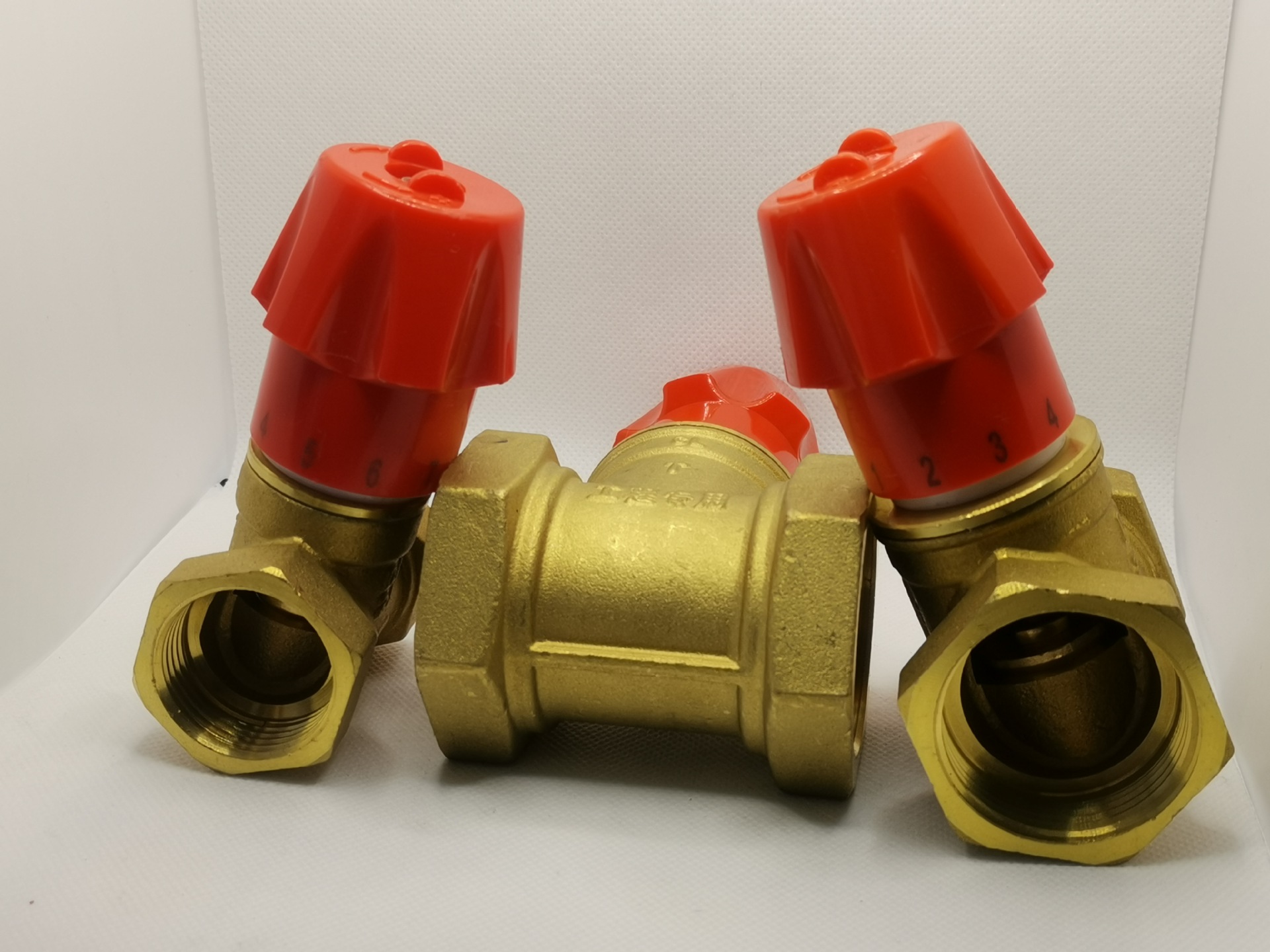 厂家现货批发黄铜手动内丝内流流量调节阀硬密封工程暖气调节印制