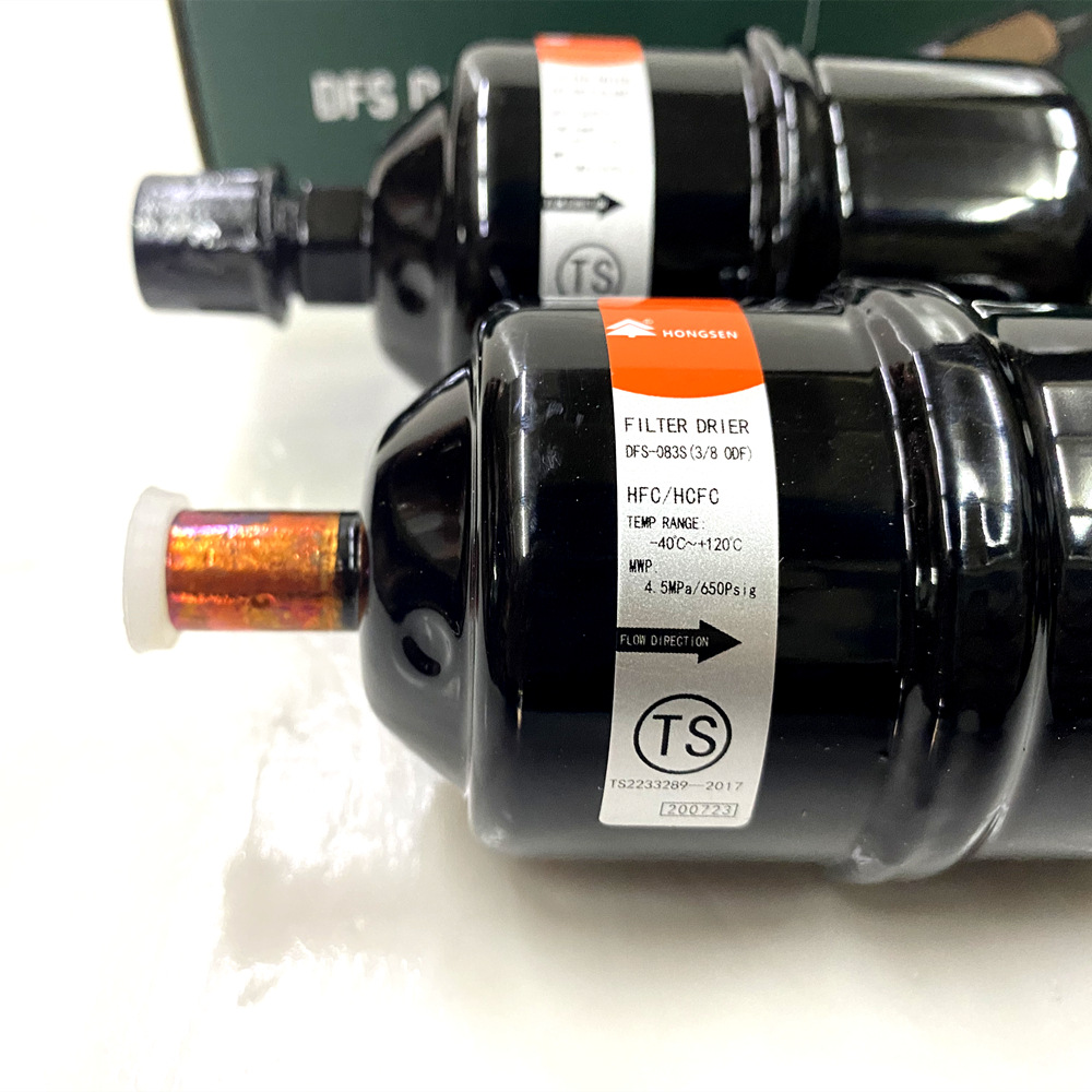 鸿森dfs干燥过滤器螺口焊口 中央空调制冷系统冷库干燥过滤器配件