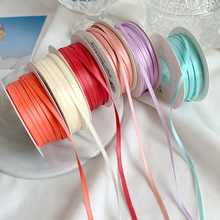 3mm加密双面聚酯纤维织带婚礼蝴蝶结制作礼品材料包装绸缎带丝带