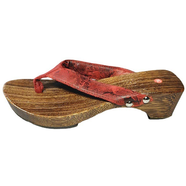 中国风木屐居家居女士拖鞋夹脚和服服饰百搭柳杉木无漆夹脚木鞋