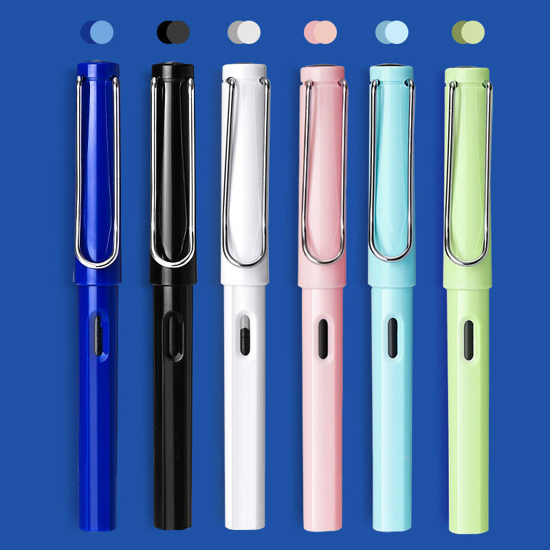 钢笔ins高颜值钢笔ef尖墨囊式简约直液式便宜抽墨初高中新款批发