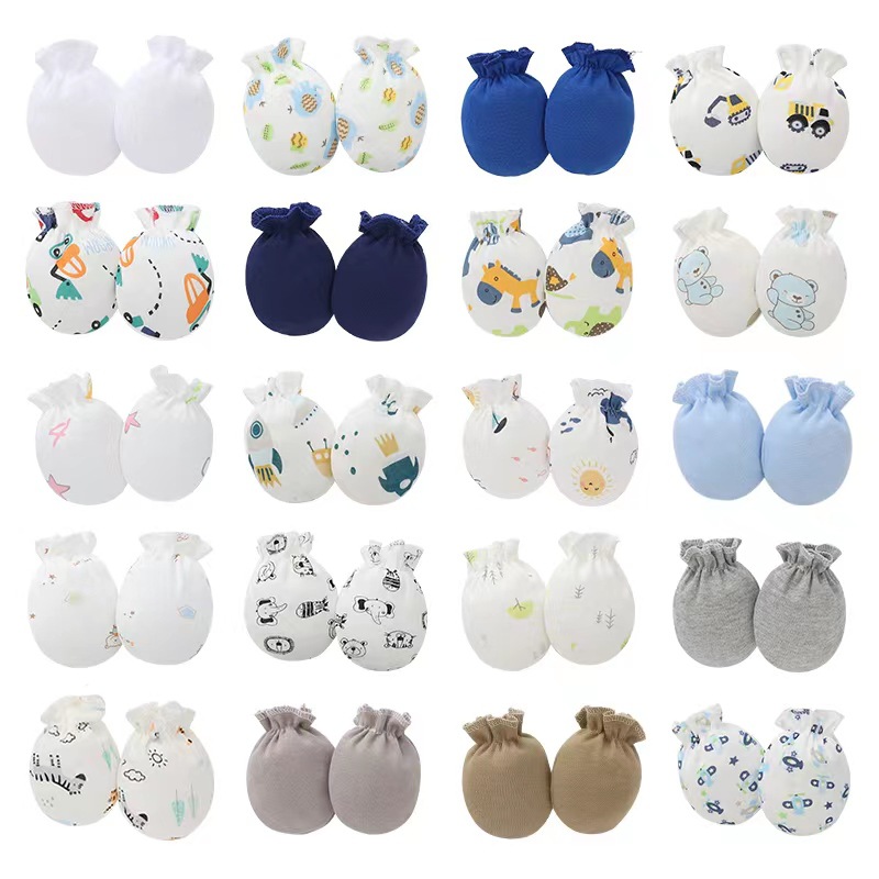 Foreign Trade European and American Style Concentrated Baby Gloves Newborn Anti-Scratch Face Gloves 8922011