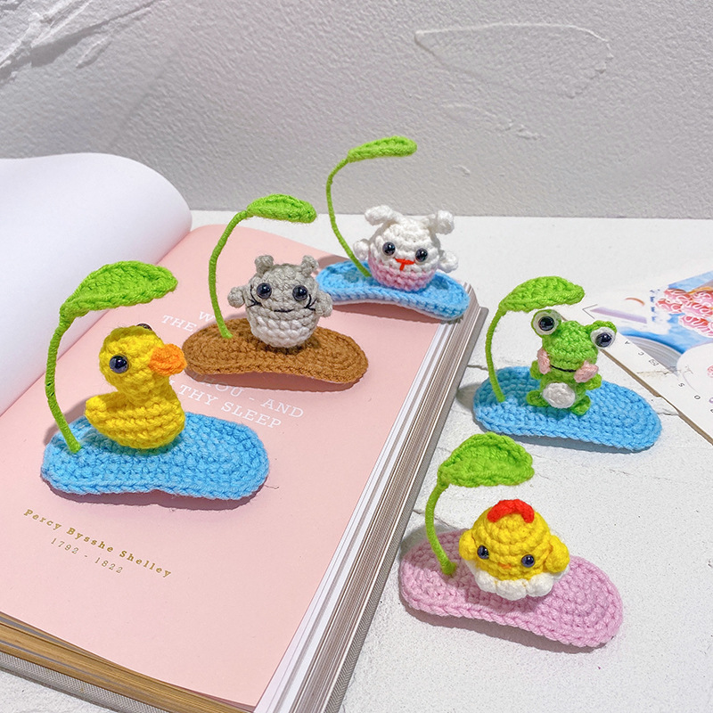 cute cartoon rain-hiding totoro children hair accessories creative top clip bb clip handmade wool woven hairpin finished product