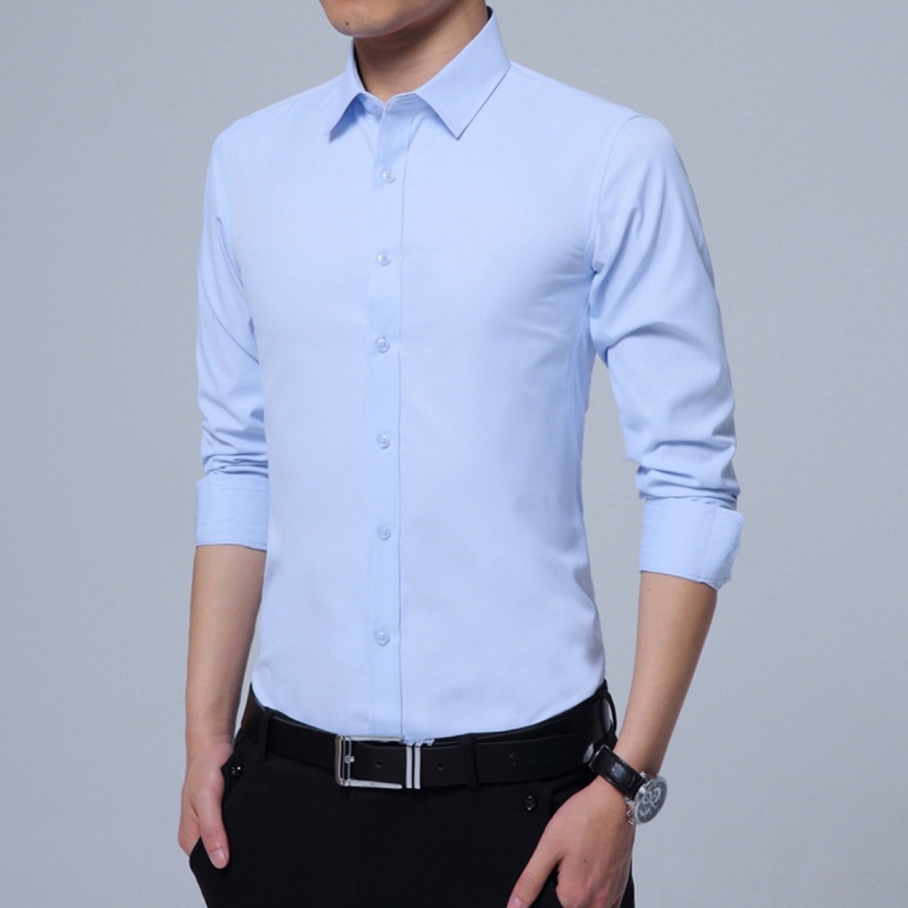 中山装韩版衬衫