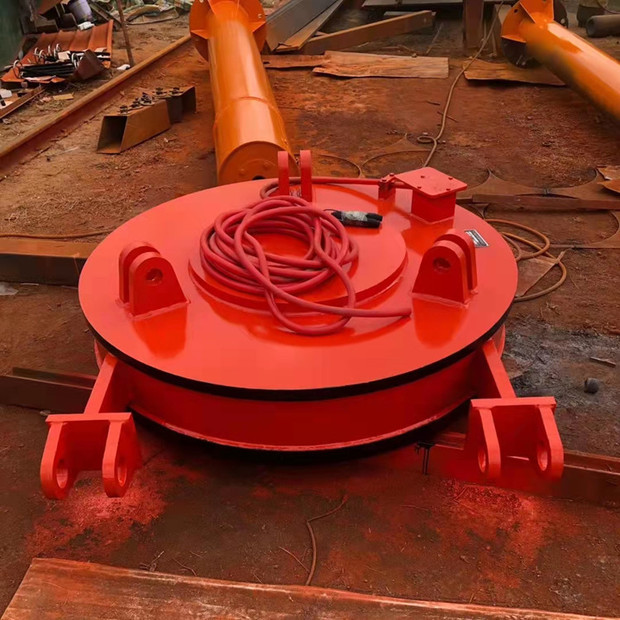 强磁电磁吸盘 废铁圆形变频电磁铁 废钢挖掘机起重机电磁吸盘