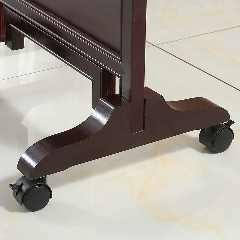 屏风拉直底座万向锁定滑轮底座可移动酒店客厅隔断双面玄关底座