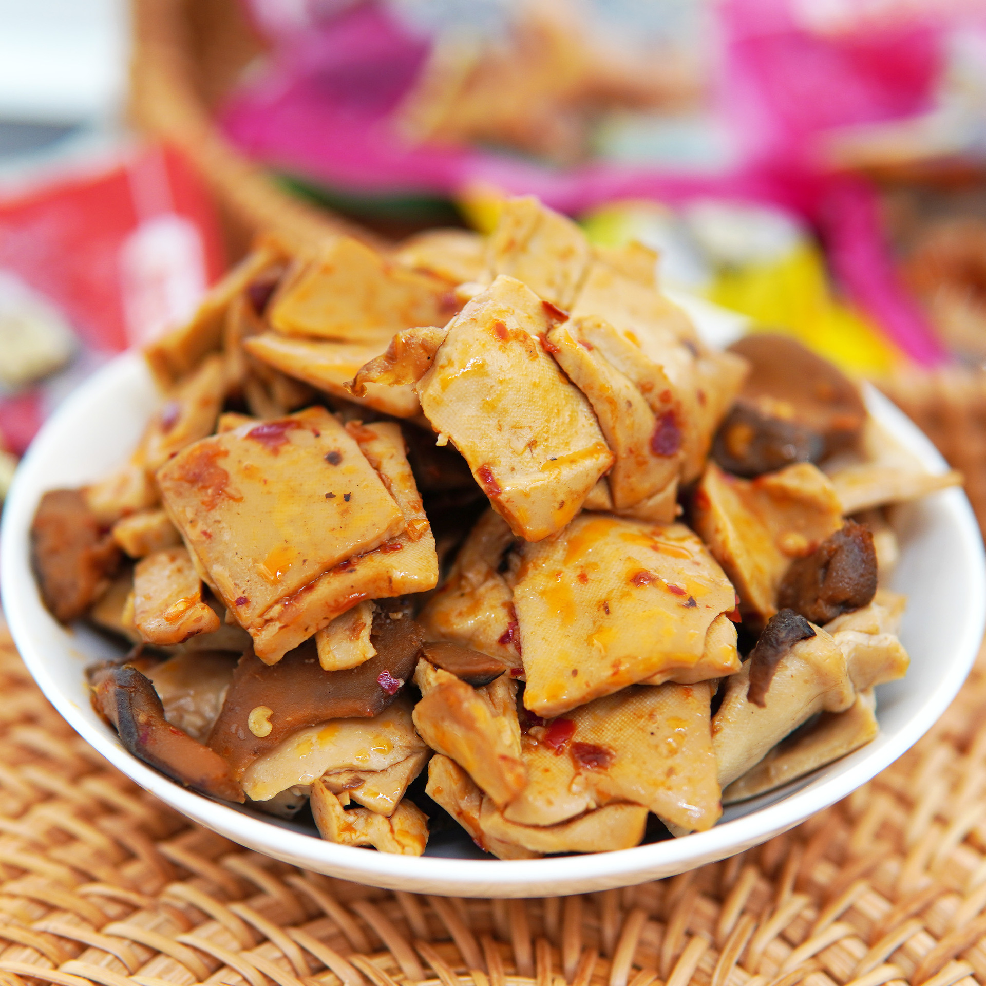 宋大妈香菇豆干500g五香辣鸡汁烧烤豆腐干零休闲零食品重庆产豆腐