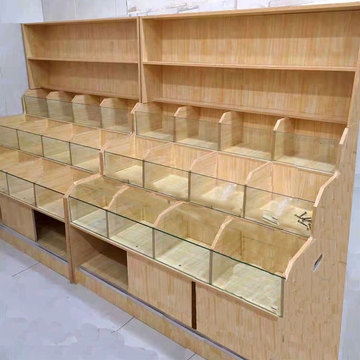 超市干果货架散装零食展示架五谷杂粮展示柜糖果柜靠墙干货炒货店