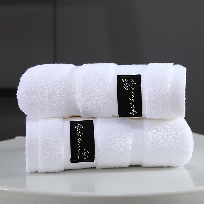 Cross-Border Wholesale Hilton Towel Hotel Face Towel Hotel Bed & Breakfast Cotton Thickened Absorbent Household Cotton Towel