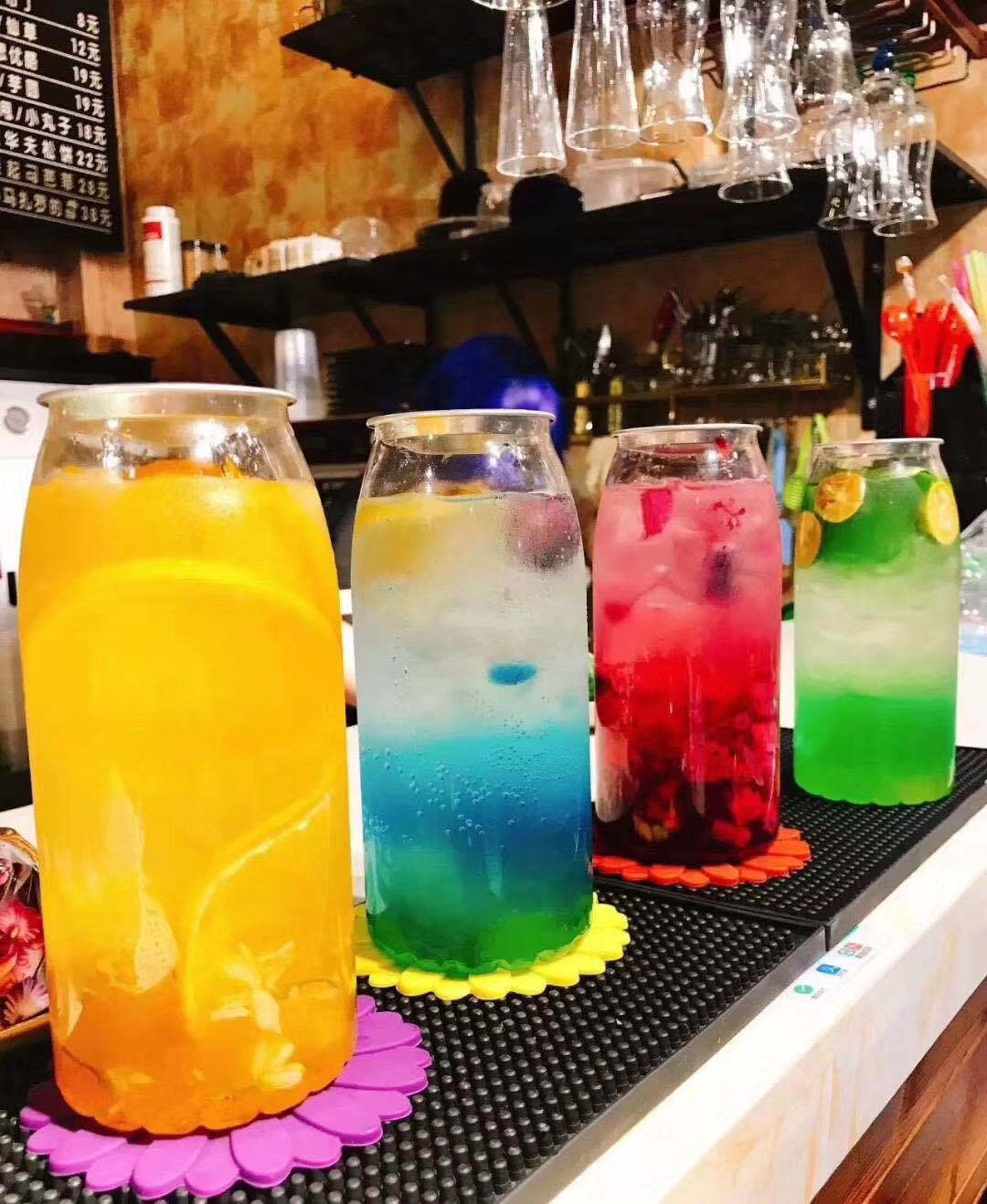 塑料奶茶罐650ml易拉罐饮料瓶 一次性食品级塑料气泡水果汁奶茶瓶