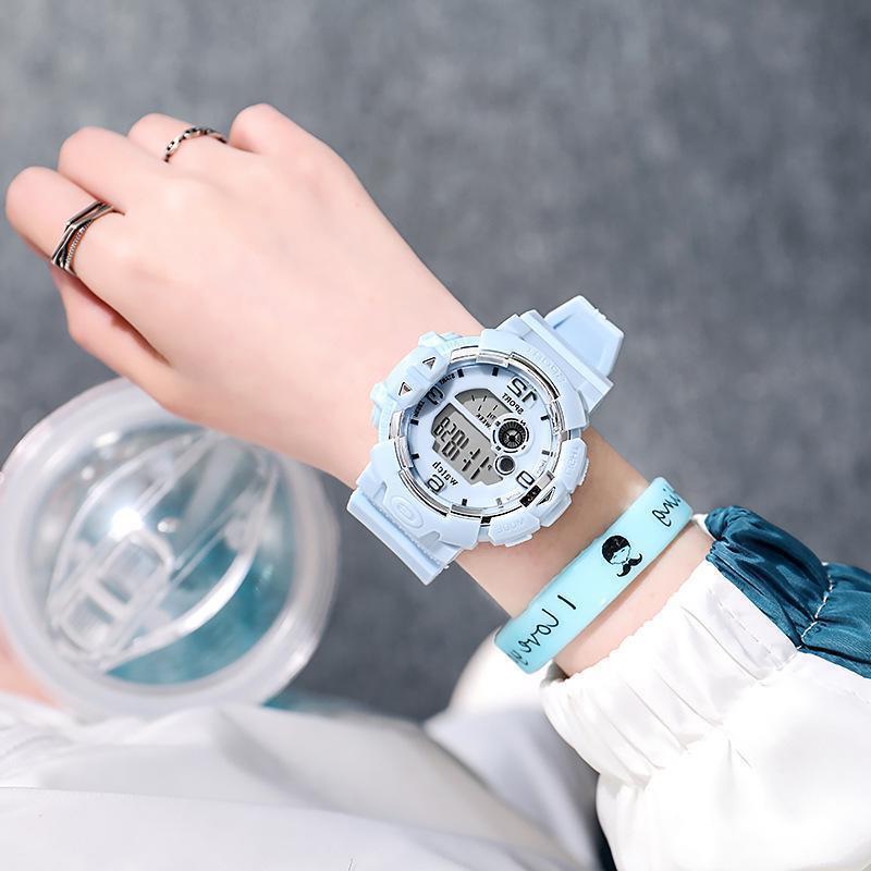 Fresh Sweet Large Dial Watch Female Student Girlfriends Couple Sports Waterproof Luminous Watch Manufacturer Popular