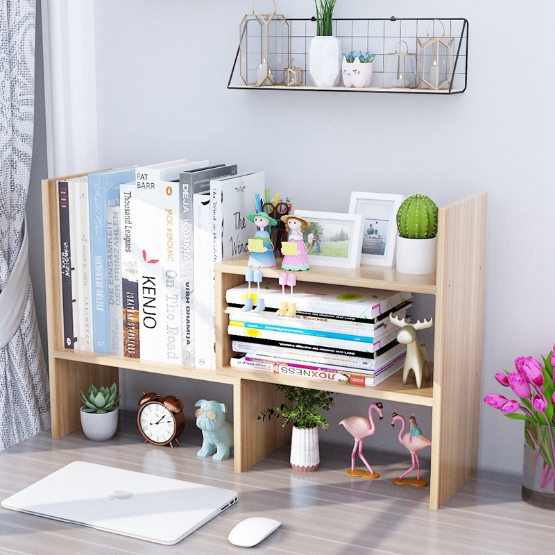简易桌面书架整理儿童书桌上的收纳置物架办公室学生小型简约书柜
