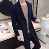 man leisure time coat Fur coat overcoat man Windbreaker Mid length version Fur student Teenagers men's wear