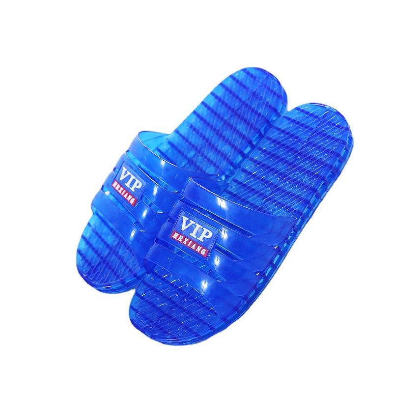 23 Summer Men's Crystal Slippers Non-Slip Durable Deodorant Bathroom Jelly Transparent Retro Air Conditioning Beach Sandals