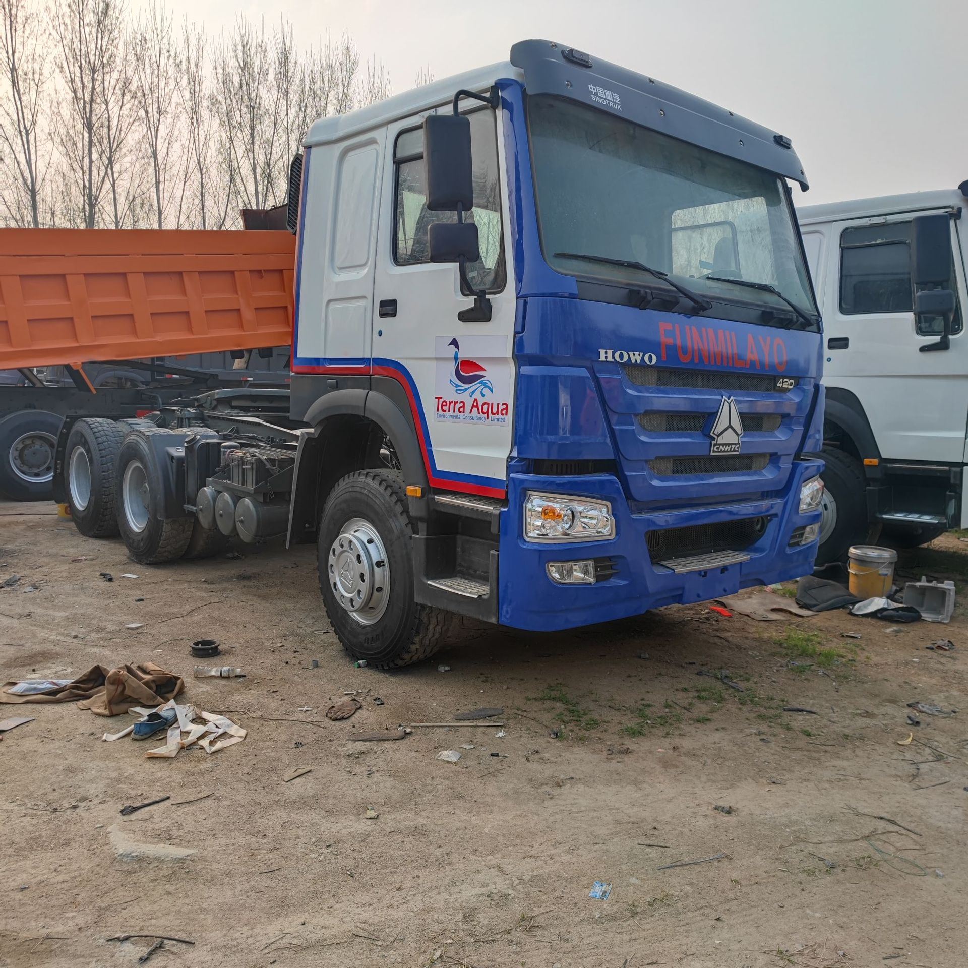 出口二手豪沃半挂牵引车 拖拉机拖头卡车 371马力-阿里巴巴