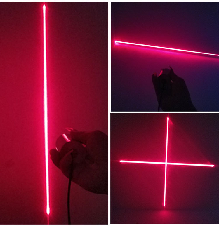 大功率400mw蓝光可调一字十字标线激光灯定位器工业点状镭射模组