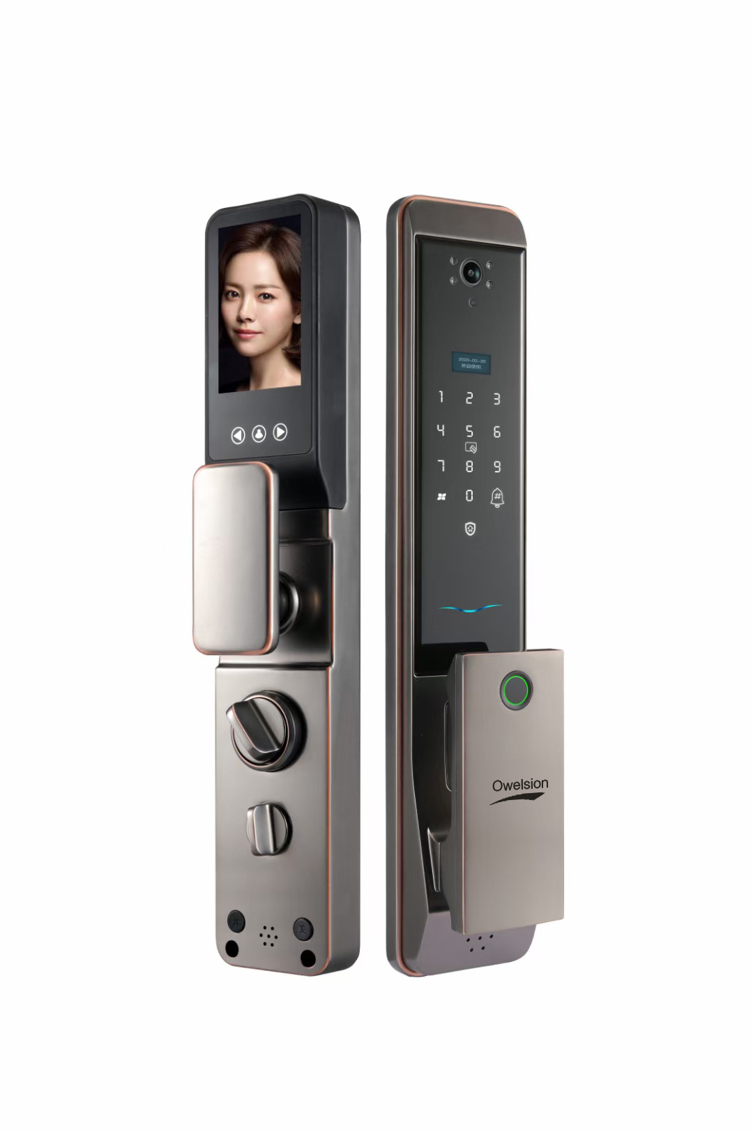 逸剑x5入户门智能指纹锁家用防盗门密码蓝牙电子锁上门安装可批发