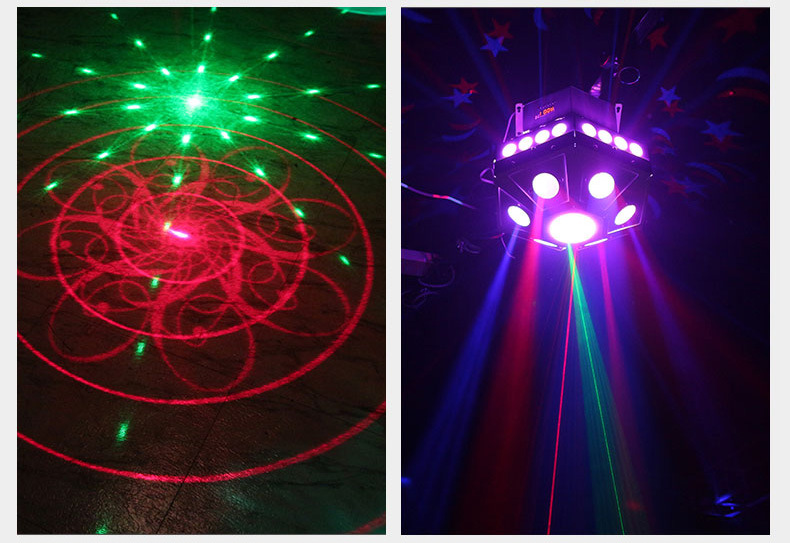 魔球灯led七彩灯舞厅旋转爆闪家用蹦迪酒吧舞台灯光声控ktv闪光灯