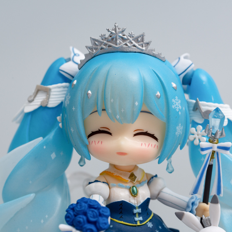 初音未来 gsc 1000# 雪初音 snow princess 2019 q版黏土盒装手办