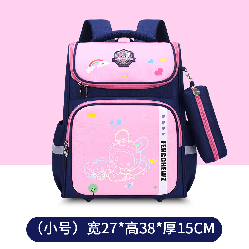Three-Piece Foreign Trade Export Primary School Student Schoolbag Burden Reduction Spine Protection Children Cartoons on Both Shoulders Backpack Cross-Border Factory Direct Supply