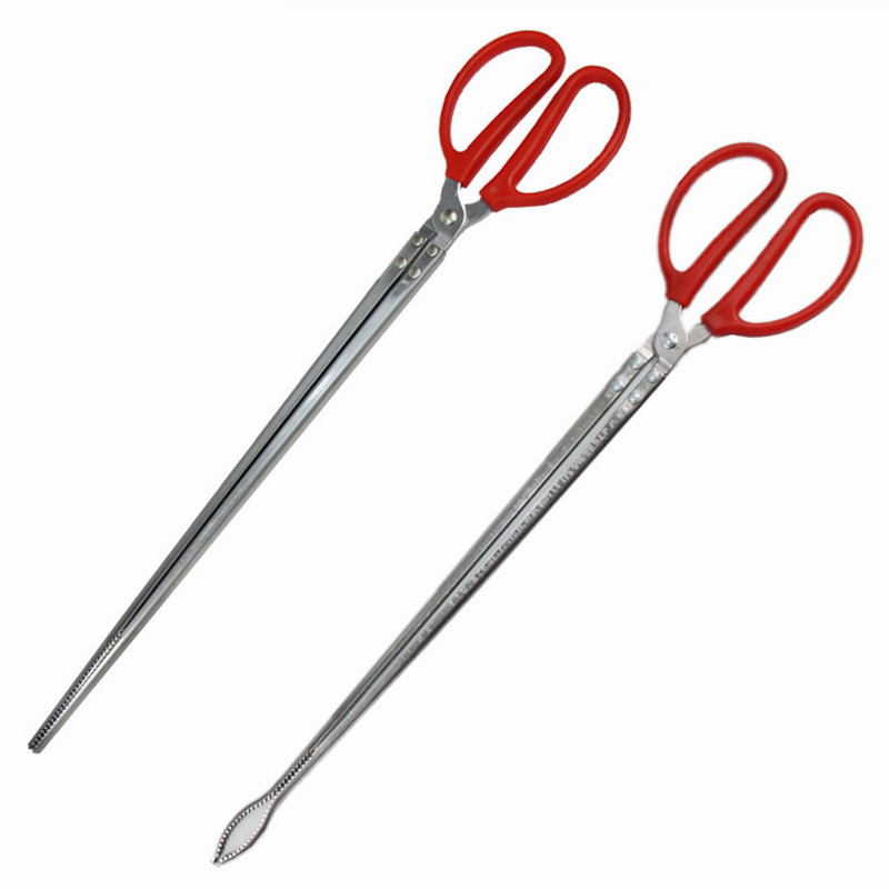 夹石头的夹子工具两用煤球长柄捡食品夹烧火沙滩环卫工卫生铁钳子