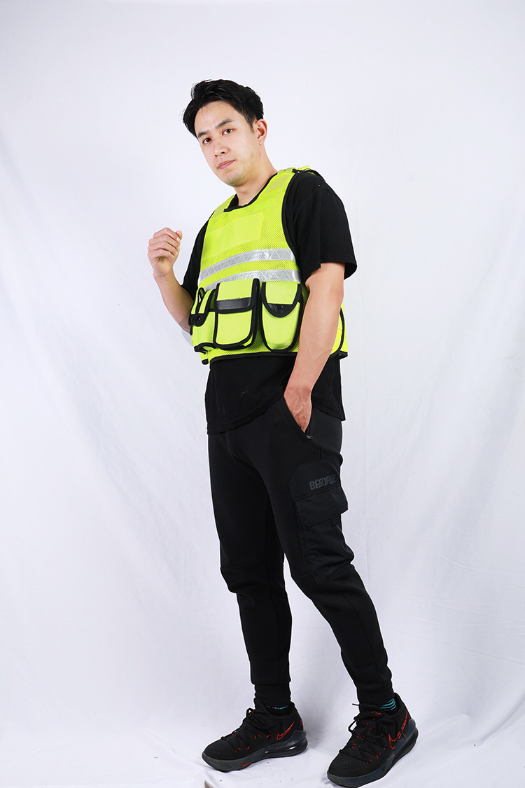 金福反光背心警示式防护马甲外套交通路政执勤八件套反光衣马甲