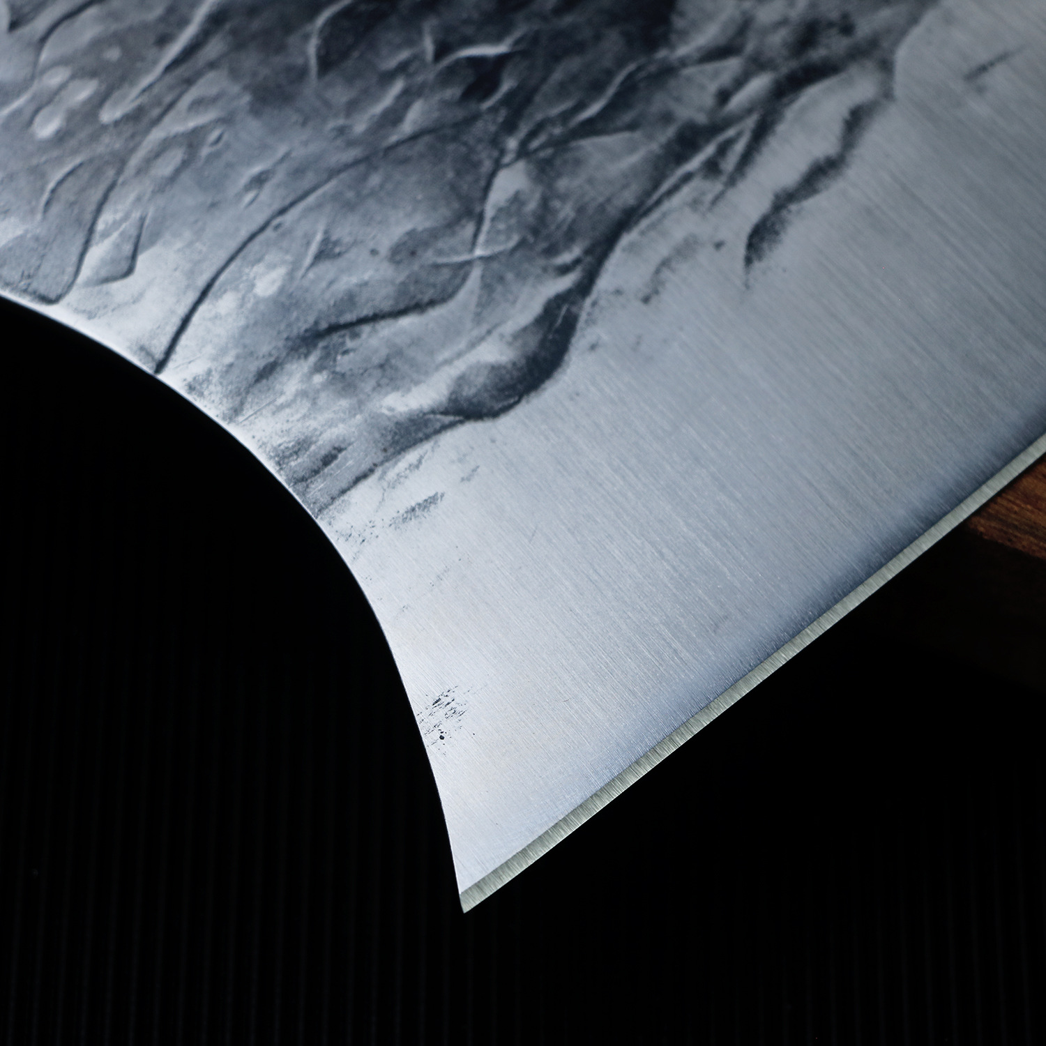 斩切刀切片肉菜刀鸡翅木手柄复古砍骨刀锻打锤纹女士厨师厨房用刀