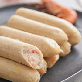 鲜虾肠东山手打品海虾肠烤香肠火腿肠火锅底料海鲜肠