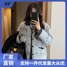 棉服女冬季外套棉衣棉袄2023新款短款小个子oversize加厚美式