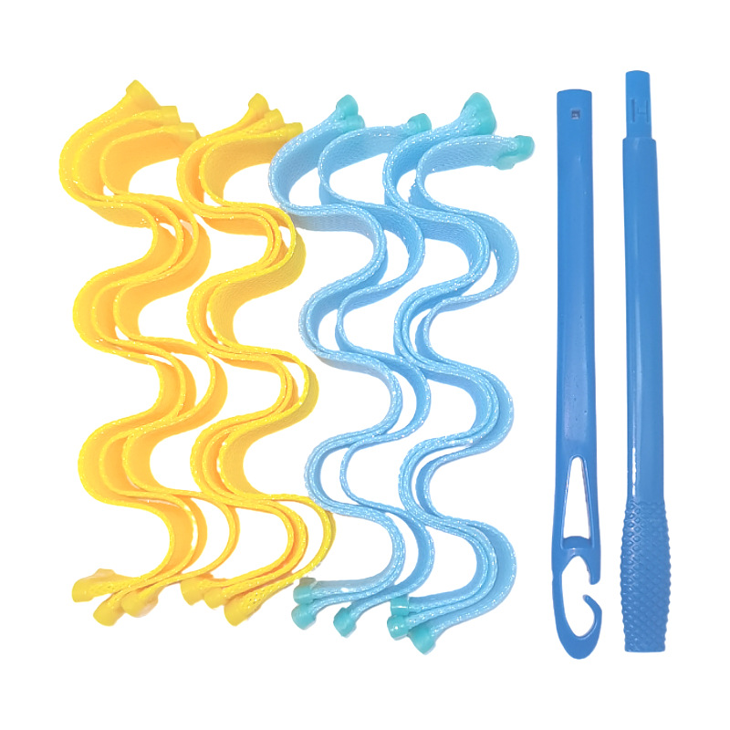 No Heat Hair Curlers Magic Hair Curlers 12 (25cm-65cm) Water Ripple Roll Waves Roll Egg Roll Magic Roll