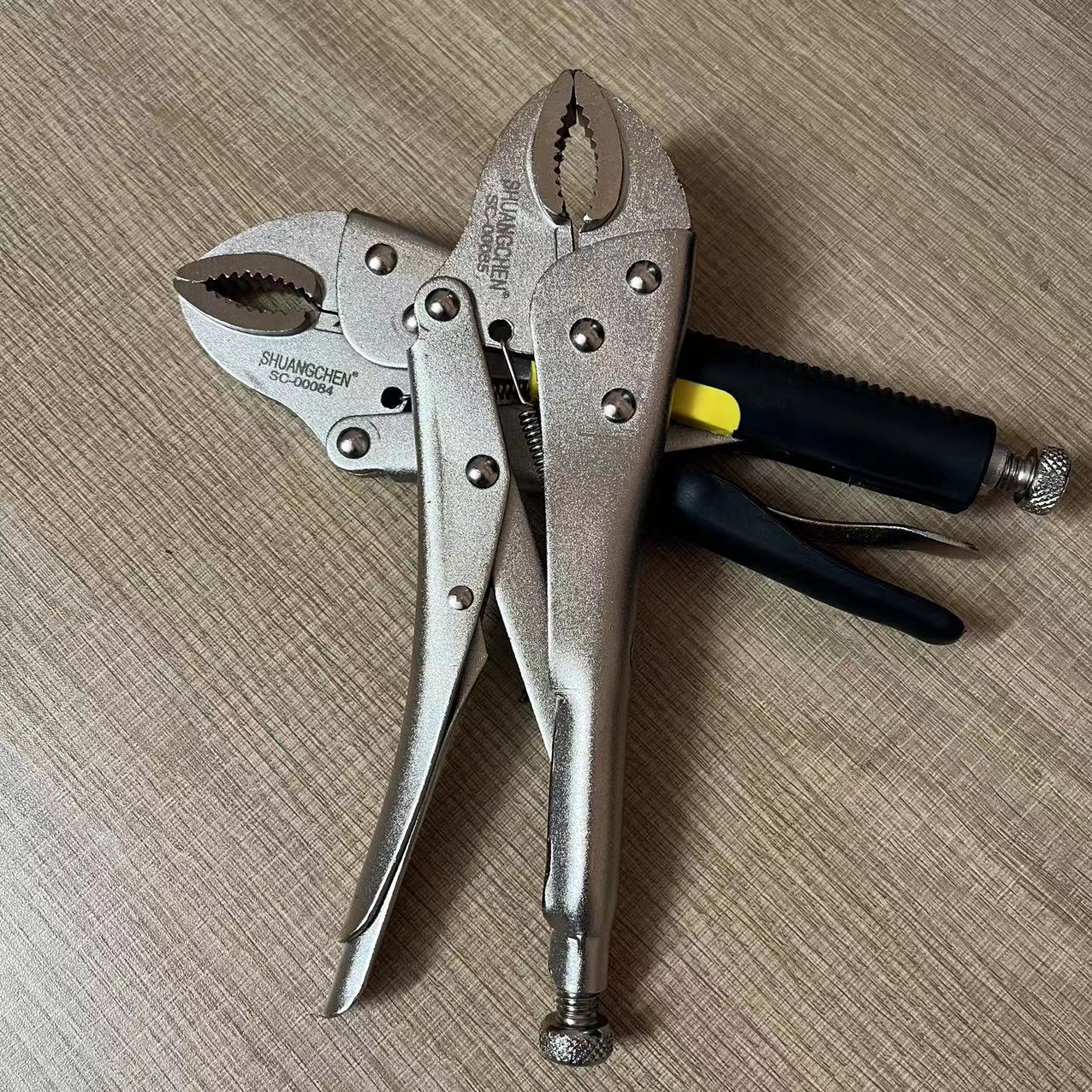 厂家批发大力钳多功能钳子工具工业级圆口c型自动夹钳封口固定钳