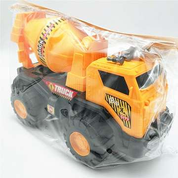 兴趣培养力控塑胶大号滑行工程车 搅拌车儿童玩具车