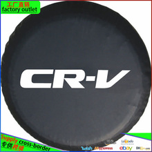 适用于本田CRV外挂备胎罩加厚PVC皮革轮胎保护套防尘防雨车轮罩