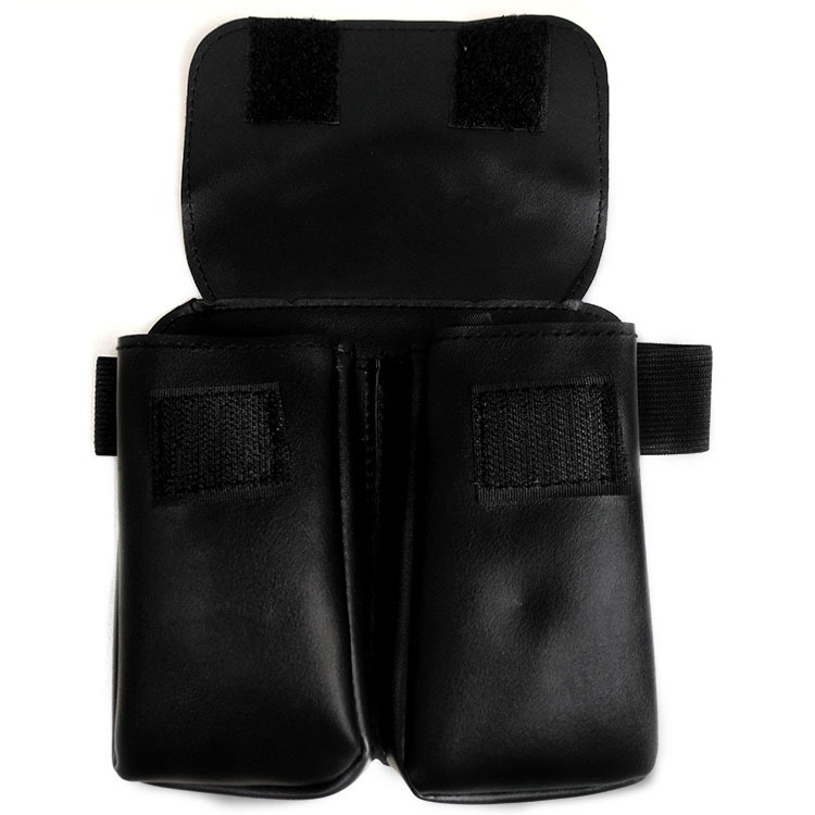 新款火影黑白武器包 火影标志双格忍具包 白色忍具包 黑色脚包