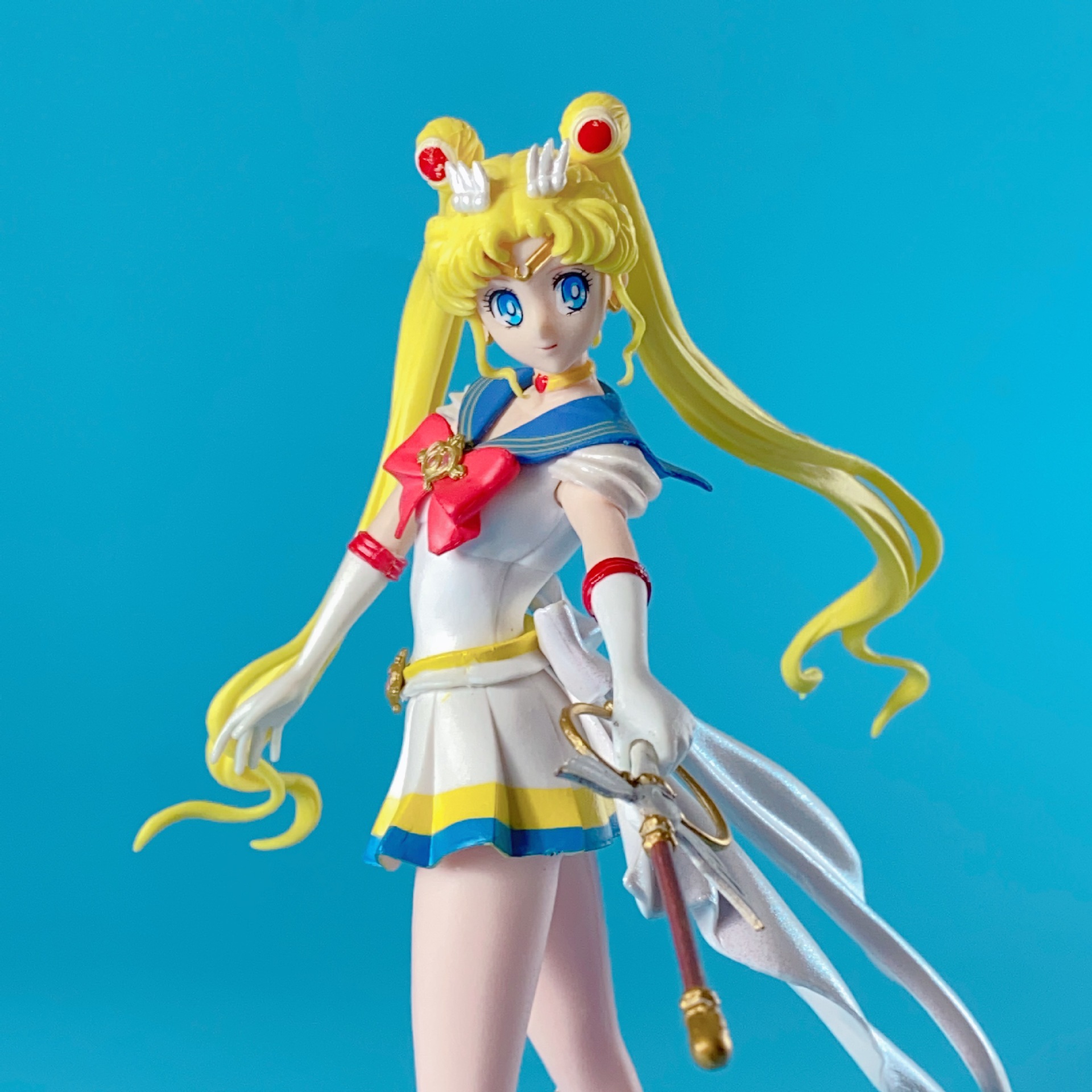 Pretty Girl Warrior Hand-Made Angel Flash Charm Sailor Moon Anime Peripheral Sailor Moon Model Decoration Doll