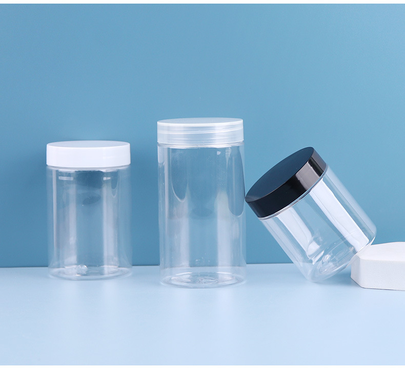 现货批发透明广口瓶 pet塑料广口瓶 100/200/250ml塑料花茶瓶