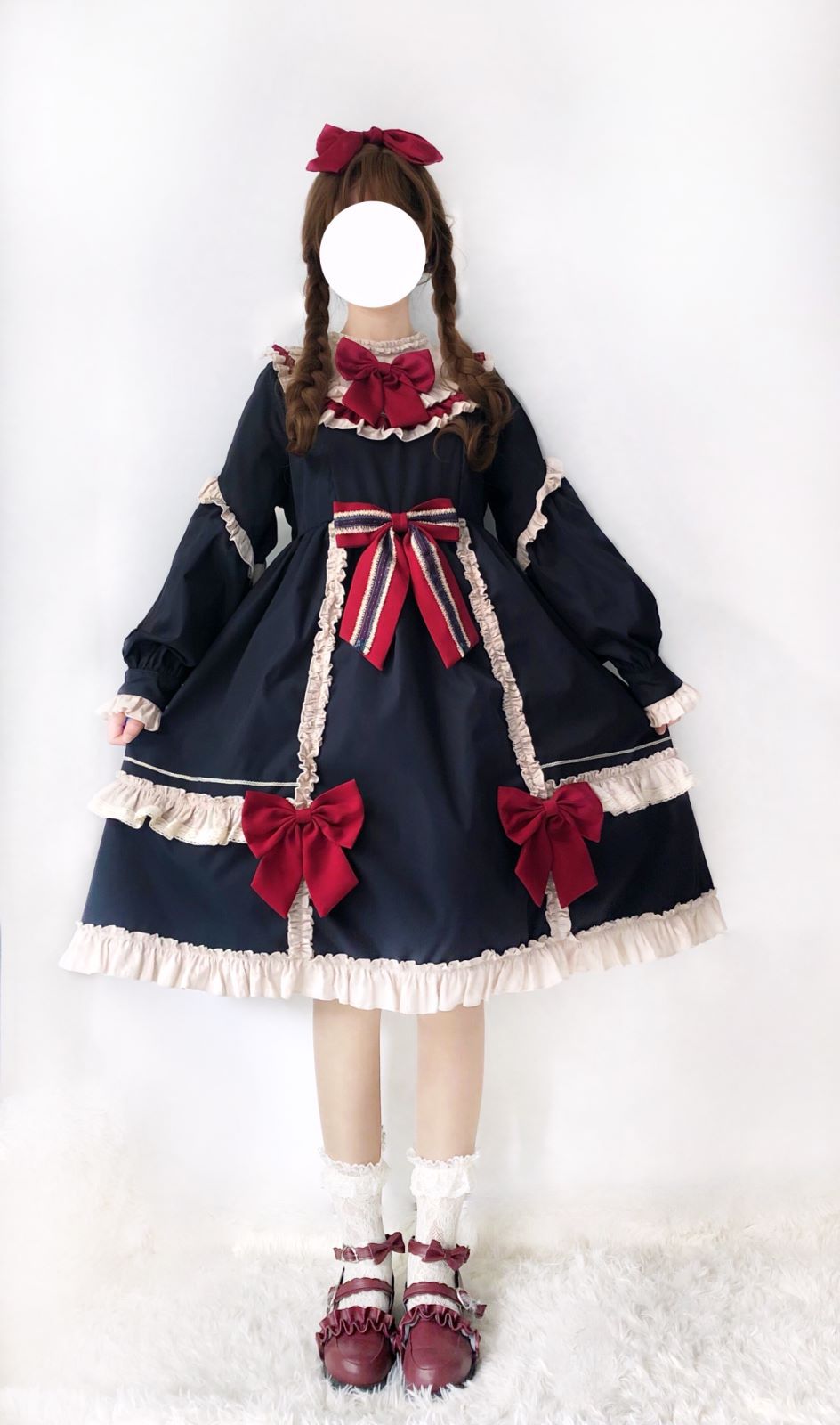 源头厂家设计公主 白雪姬lolita连衣裙 少女长袖洛丽塔洋装op